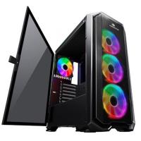 GameBooster GB-G2112B USB3.0 Ring ARGB Halo fan Mesh Panel RGB Strip kasa (PSU Yok) - 1